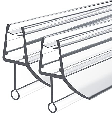 Heilmetz Duschdichtung, 2 x 60cm Ersatzdichtung Duschtür für Duschtür Glasstärken von 4-6mm, Wasserabweiser Duschtür Dichtung oder Duschkabinen-Dichtung für Duschkabine & Glastüren