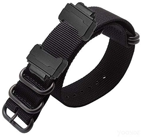 YOOSIDE Weiche Schleife Nylon Armbänder für Casio gshock GW-DW5600/DW-6900, Gewebtes Uhrenarmbänder mit Edelstahlschnalle Ersatzarmband für GW-M5610/GW-5000 5035