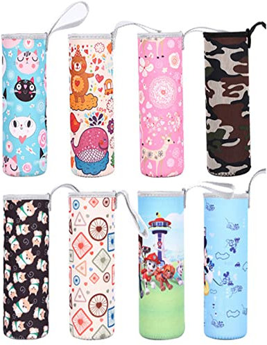 8 Stück Flaschen Wasserflasche Thermo-Hülle, Flaschen Thermo-Hülle Taschen, Trinkflasche Thermohülle, Thermohülle Isolierhülle, Zur Wärmespeicherung (8 Stile)