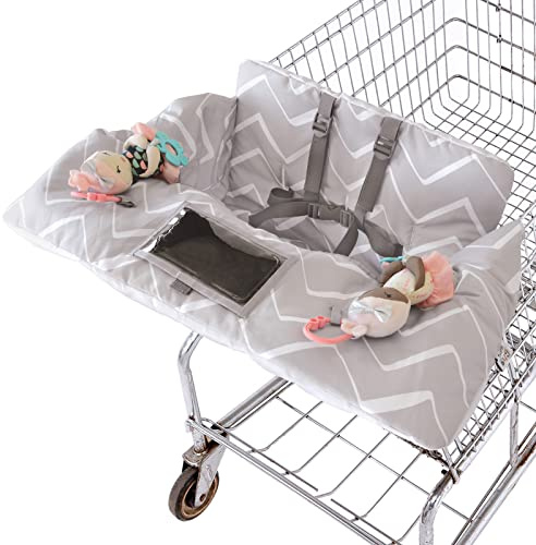 Travel Bug Baby and Toddler Shopping Cart Cover & High Chair Cover - Chevron