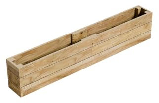 Conka Garden - Wooden Raised Bed Kit - Large Garden Planters for Vegetables, Herbs, Flowers – Start Growing Plants Earlier & Better - Durable & Resistant FSC Treated Timber 30cm L x 240cm W x 46cm H