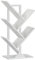 HOOBRO Libreria a Forma di Albero, Scaffale ad Albero, Portaoggetti a 4 Ripiani, Mobile da Studio, per Libri, CD, Stabile e Resistente, in Soggiorno, Ufficio, Camera da Letto, Bianco EWT04SJ01G1