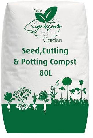 Laeto Your Signature Garden Seed and Potting Compost | For Outdoor Plants Specially Formulated For Seed Germination And Potting - Added Nutrients To Maximise Growth - 80 Litre Bag