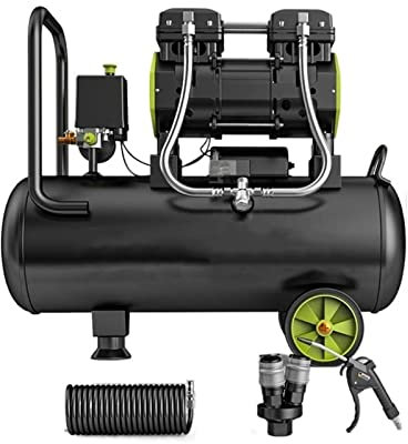 Compressore d'aria silenzioso senza olio 220V, compressore d'aria portatile 12/30/50L Verniciatura a spruzzo Pompa d'aria ad alta pressione Compressore d'aria for auto JIYAMI'EN EL (Size : 50L)
