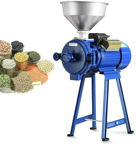 DPLXQPP Molinillo eléctrico Comercial 3500W,Molinillo seco con Embudo,harina maíz,café,harina Trigo,harina arroz,Polvo Grano café
