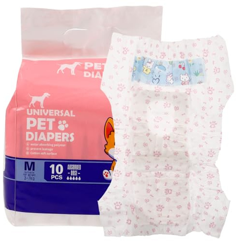ROMISBABA 1bolsa Bragas Desechables para Perros Hembra Pantalones Sanitarios Absorbentes Protección contra Fugas Paquete De Unidades Transpirable Cuidado Celo