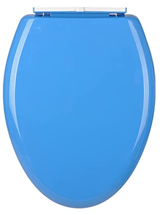 Abattant WC épais avec couvercle facile à nettoyer et à installer en rouge et bleu