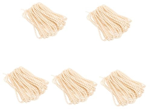 MUCKLILY 5sätze Blind Beaded Chain Cord Roller Blind Bead Cord Mit Buckles Bead Rope Für Fensterdekoration Und Rollos Installieren Vielseitig Einsetzbar Für Heimwerker