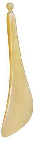 Augenstift Größe 1 aus Yakhorn, Massagestab für Augen und Gesicht | Beige, Mehrzweck Anwendung, Flexible Ausführung, für Männer und Frauen