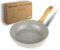 DIVORY Ceramic pan 24cm - with Ceramic Coating, Induction, PFAS & PTFE Free, Medium Frying pan, for Egg, Coated - ovenproof & Dishwasher Safe (Natura, 24 cm)