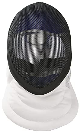 LEONARK Máscara de Espada de esgrima CE 350N Mascarilla de Grado Nacional certificada - Equipo de protección de esgrima (Black, L)