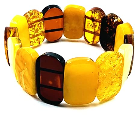 Amber Jewelry Shop Bracelet Baltique Naturel - Perles d'Ambre Baltique Certifié