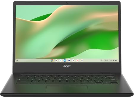 Acer Chromebook 314 CBOA314-1H-C8XY, computer portatile 14 Full HD, PC portatile (Intel Celeron N4500, RAM 4GB, 128GB eMMC, Intel UHD Graphics, Chrome OS), Laptop Grigio, Tastiera AZERTY
