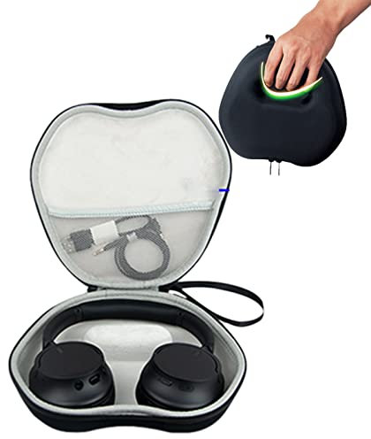 Carrying Case For Sony WH-CH720N/WH-CH520 Headphones, EVA Protective Case For Storaging WH-CH720N/WH-CH520 Headset, With Accessories Mesh Bag (Black)