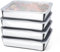 Betinyar 4pcs Stainless Steel Containers with Lids - Food Storage & Snack Containers for Office Travel