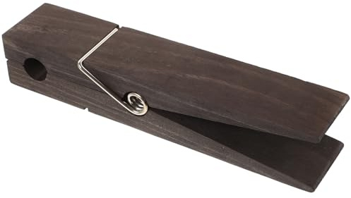 VOSAREA Pince à Linge Géante Bois Naturel Support Stable pour Serviettes Et Vêtements Accessoire Pratique pour Salle De Bain Ou Buanderie