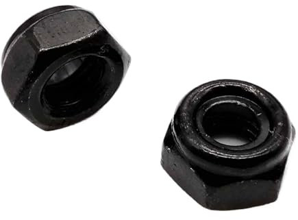 Sicherungsmutter, selbstsichernde Muttern 304 Edelstahl, schwarzer Sechskant-Nyloneinsatz, Sicherungsmutter, selbstsichernde Sicherungsmutter M2 M2,5 M3 M3,5 M4 M5 M6 M8 M10 M12 M14 M16 (schwarzer Koh