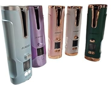 Bigodino automatico senza fili, arricciacapelli rotante ricaricabile, bacchetta anti-groviglio per capelli lunghi