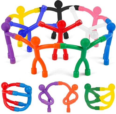 AUAUY Giocattoli Magnetici Mini Persone, 10pz Magneti Magnetici per Frigoriferi Magnete da Piccolo Umanoidi per Persone Giocattoli Divertenti da Viaggio per Bambini Adulti Frigo Ufficio Scuola Casa