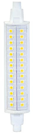Bulbrite Pack of (2) 10 Watt 120V Dimmable Clear J-Type LED Mini Light Bulbs with Recessed Single Contact (R7S) Base, 3000K Soft White Light, 1100 Lumens