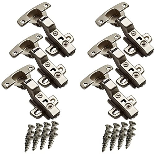 SOTECH 6 piezas Bisagras de copa Hettich Sensys Ángulo de apertura 110° Tope interior bisagras estándar Altura (Distancia): 1,5 mm incl. tornillos M4x16mm