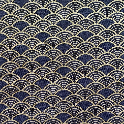 aufodara Tessuto al Metro Stoffa Stile Giapponese Cucito Creativo DIY Fatto a Mano Patchwork Decorativo Tovaglia Tenda, Stoffa al Metro Larghezza 145cm (100x145cm, Colore-07#)