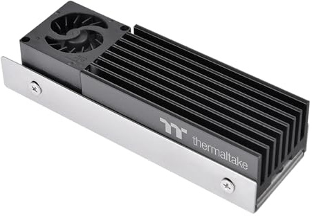 Thermaltake MS-1 M.2 2280 SSD Cooler, Heatsink with 8000 RPM Micro Blower Fan, CL-O043-AL02BL-A