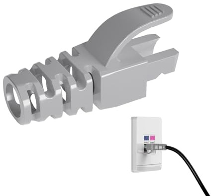 Rj45 Bottes de soulagement de la tension avec connecteurs – Peigne à cheveux fins | Cache de prise du connecteur du câble de 6,5 mm | Bottes du connecteur de câble Rj45,