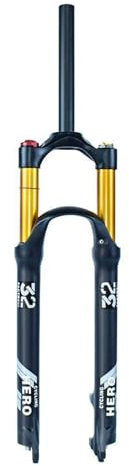 MIRODO Mountainbike-Gabel 26 27,5 29 Fahrradstoßdämpfer Magnesiumlegierung 120mm Federweg Luftfedergabel Gerades/konisches Rohr 9mm QR Manuelle/Fernverriegelung Mit Dämpfung(Straight,29/Manual)
