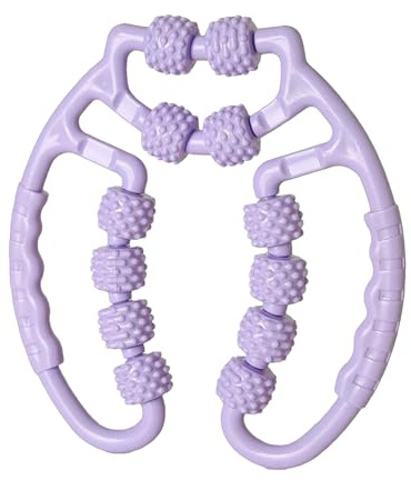 Rodillo de masaje corporal, masajeador de tejido profundo de mano de 12 ruedas, terapia multifuncional de punto de activación para pantorrillas, piernas, brazos y espalda, uso doméstico y gimnasio