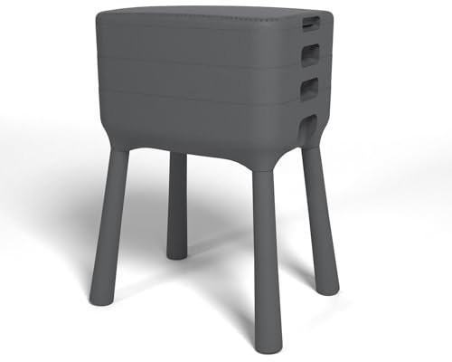 simpa Worm Farm Compost Bin for Indoor Outdoor Food Waste Recycling (Worms Not Included) 70cm (H) x 53cm (W) x 39cm (D)