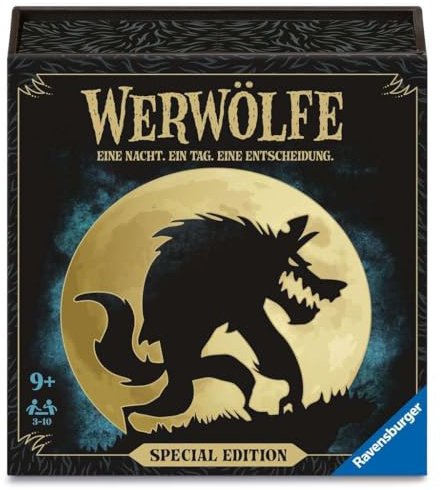 Ravensburger 24897 - Werwölfe - Special Edition, 10 Jahre Jubiläum, Kartenspiele ab 9 Jahre, für 3-10 Spieler