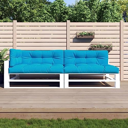 Cuscino per pallet esterno impermeabile con imbottitura in fibra cava, tessuto in poliestere resistente ai raggi UV e facile da pulire per giardino, patio o interno