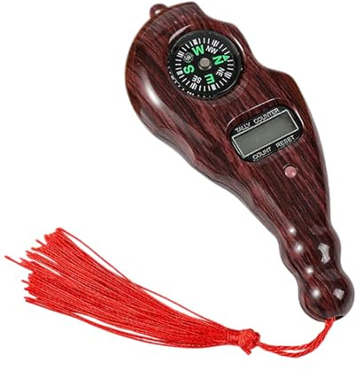 Digitaler Handzähler, 4 x 10,5 cm, breite Anwendung, Hand- -Zähler aus Holz mit Komfort, Taly Rundenzähler für Schule, Sport, Event, Stadion, Gebetsverfolgung
