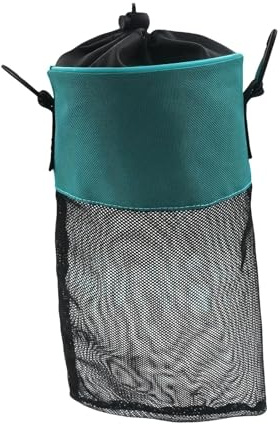 Jiuvaso Borsa a rete per mollette da bucato, organizer per riporre le mollette da bucato, chiusura sicura, versatile, salvaspazio, per viaggi e casa, Blu
