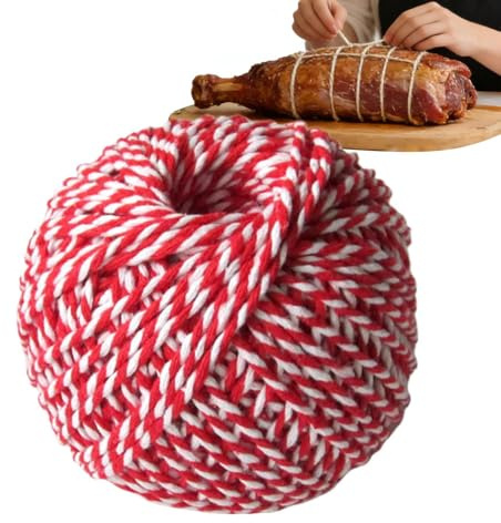 Jubilofex Spago da Macellaio - 85 M di Cotone Morbido per Alimenti, 2 Mm, Spago per Cottura Artigianale | per Carne, Salsicce, Arrosti, Avvolgimento, Giardinaggio, Uncinetto, Maglieria, Hobby