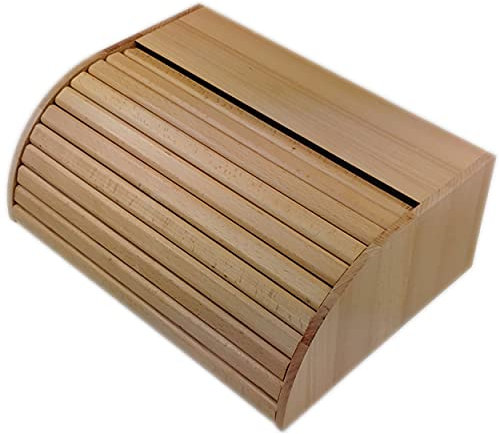Venetto Panera de madera de haya, panera de madera de haya, hecha a mano