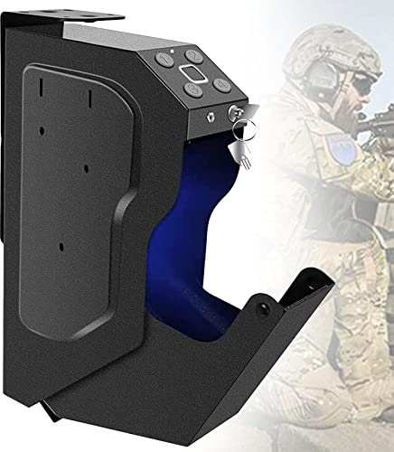 Fingerprint Lock Safe,Wall Gun Gun Cabinet,Gun Safes For Guns,With Spare Keys Gun Safe,Box For Jewelry Gun Hidden Safely In,for Bedside Table,Desk,Closet