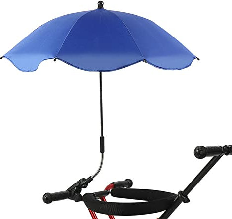 RXMORI Beach Chairs Umbrella, Portable Outdoor Umbrella, Windproof Sunshade, Universal Golfs Carts Rainproof Wheelchairs Accessories for Beach, Sand, Patio, Yard(Navy Blue)