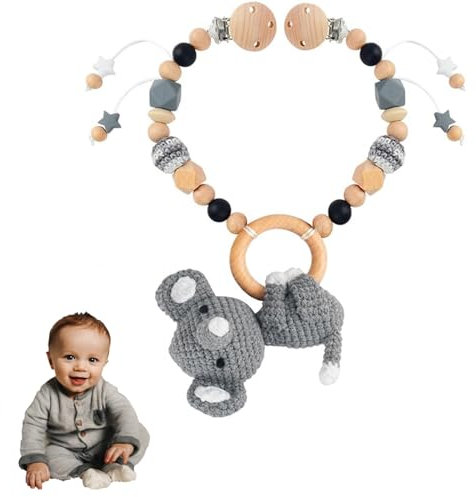 sylbx Catena per Passeggino,Giocattolo per Passeggino,Giocattoli per animali da passeggino,Catena per passeggino Ragazza Ragazzo,Adatto a neonati e Bambini dai 0 MESI in su(Con suonerie)