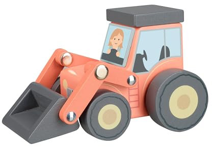 Orange Tree Toys OTT07818 Wooden Tractor Toy, Multicolour