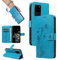SRISHP Cover per Samsung Galaxy S20 Ultra, Magnetica Cover a Libro con Slot per Schede, Custodia in PU Pelle Portafoglio per Galaxy S20 Ultra, Blu