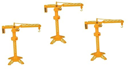 PLAFOPE Modell Kranturm 3er Set Schwenkkrane Aus Kunststoff Spielzeug Für Pädagogisches Spielen Für Kinder