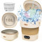 Portable Mini Washing Machine with Spin Dryer, 16L 2Kg Capacity, 2 in 1 for Travel, Camping, Cleaning Underwear, Towel, Baby Clothes, Socks. (Khaki)