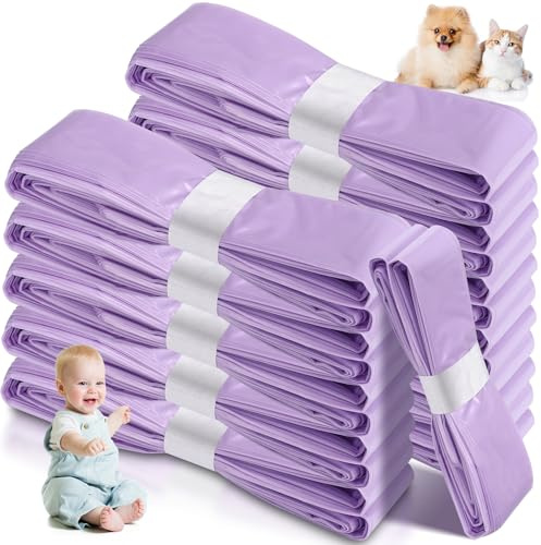 12 Recambios para Papelera de Pañales, Bolsa Hermética de 4,5m, Antibacteriana y Reforzada,Compatible con Tommee Tippee,Angelcare,LitterLocker,Spross,Desechos de Pañales y Arena para Gatos,Morado