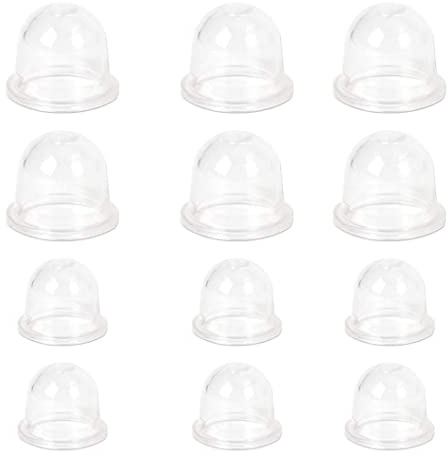 Dorccsi Poire d'amorçage de Tondeuse à Essence pour carburateur de souffleur Coupe-Herbe 19 mm et 22 mm 12 pièces Remplacement la Poire d'amorçage la coupelle 'Huile du carburateur
