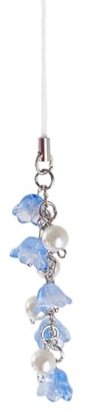 AOOOWER Kamerakette, einzigartiger Schlüsselanhänger, Motiv: Lilys of the Valley, Handy-Charm, Handy-Anhänger, Riemen für Mode, 13 cm, Liuli, Kein Edelstein