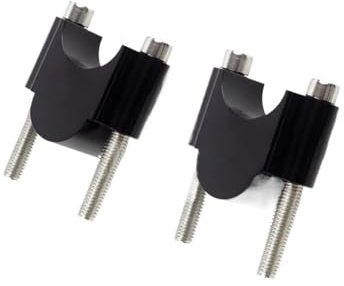 Handlebars Clipons Riser For 30mm For Universal 7/8 1 1/8 22mm 28mm Motorcycle Handlebar Rise(Black)