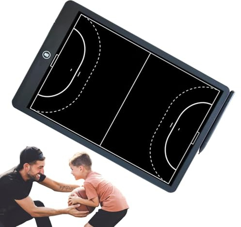 Elektroniskt ritbord - bärbar handskrivplatta | Taktisk strategimärkningsdyna, digital träningsbräda för handboll och vattenpolo, planeringsutrustning