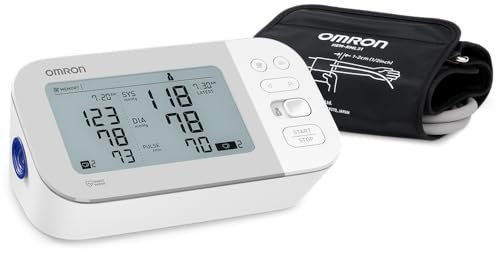 OMRON Gold Blood Pressure Monitor, Premium Upper Arm Cuff, Digital Bluetooth Blood Pressure Machine, Stores Up to 120 Readings for Two Users (60 Readings Each)